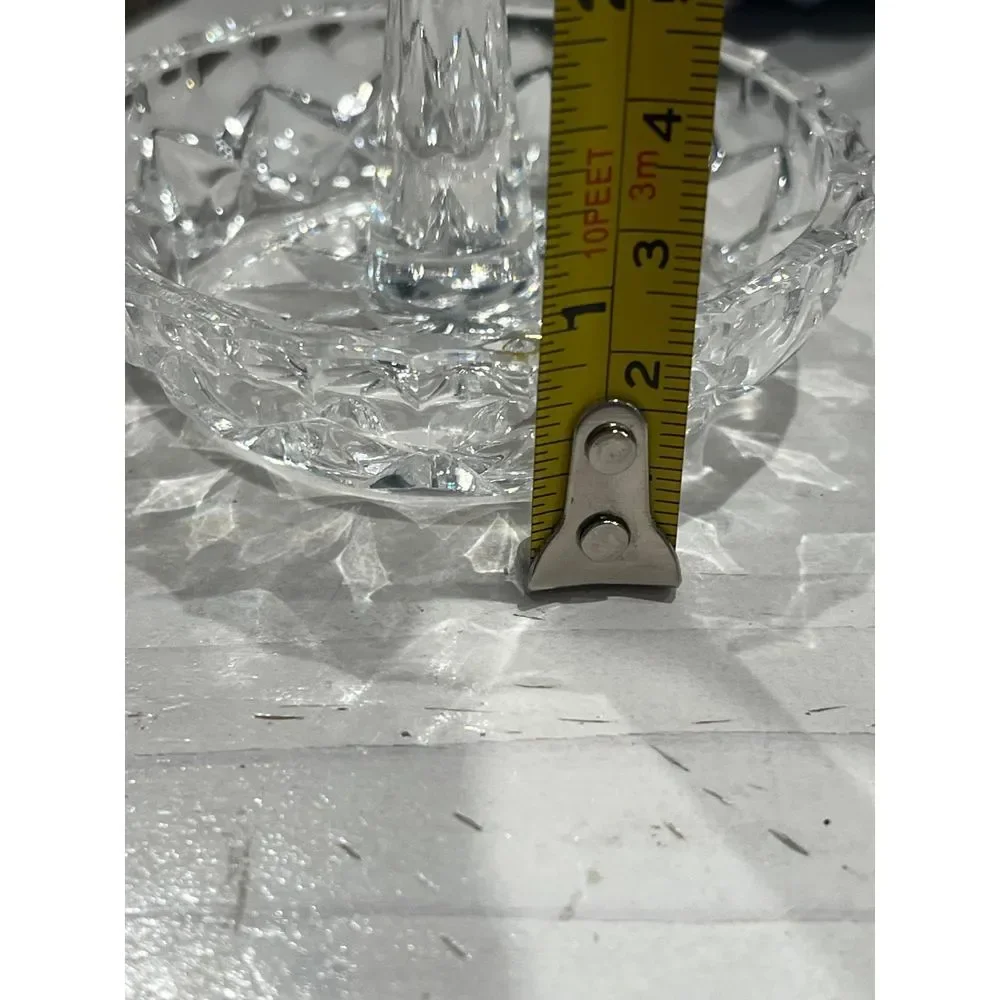 Vintage Zaječar Crystal Ring Holder, 24% Lead Crystal, Hand‎ Cut ring ho… - Picture 5 of 6